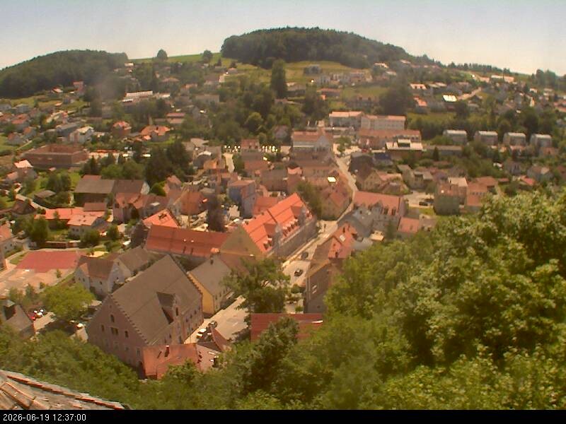 Archiv Foto Webcam Blick auf Falkenstein (Cham)