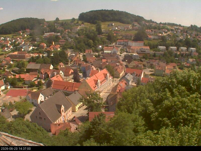 Archiv Foto Webcam Blick auf Falkenstein (Cham)