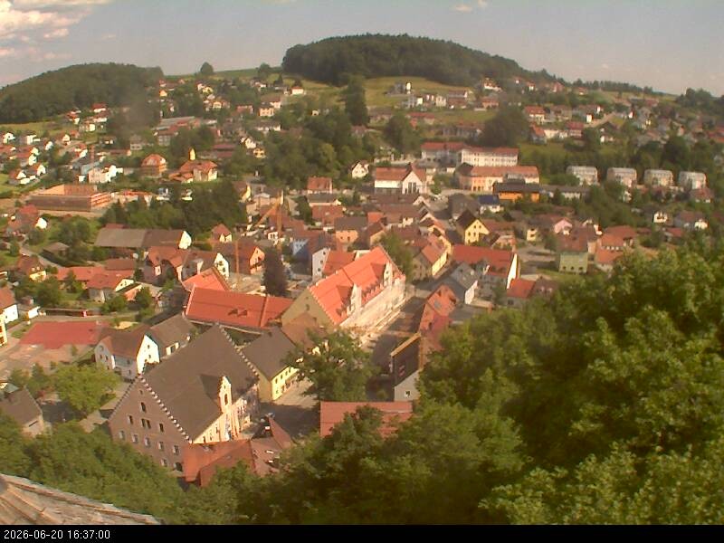 Archiv Foto Webcam Blick auf Falkenstein (Cham)