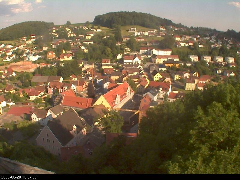Archiv Foto Webcam Blick auf Falkenstein (Cham)