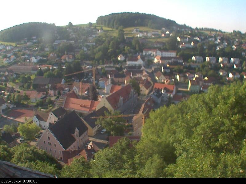 Archiv Foto Webcam Blick auf Falkenstein (Cham)