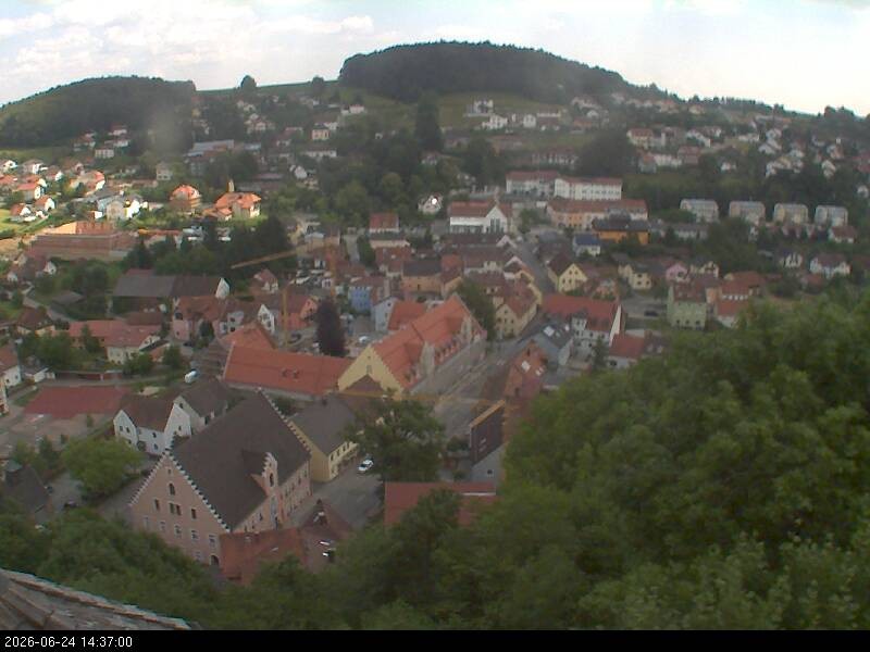 Archiv Foto Webcam Blick auf Falkenstein (Cham)