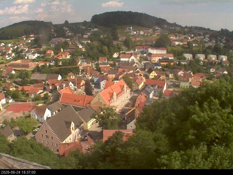 Archiv Foto Webcam Blick auf Falkenstein (Cham)