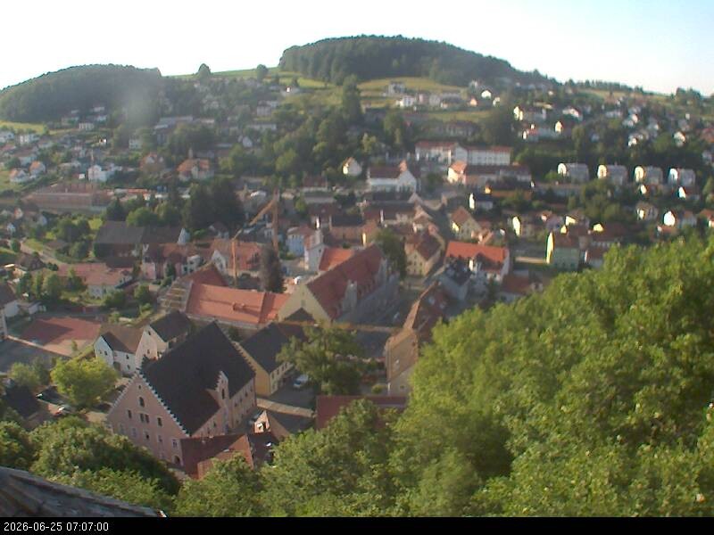 Archiv Foto Webcam Blick auf Falkenstein (Cham)