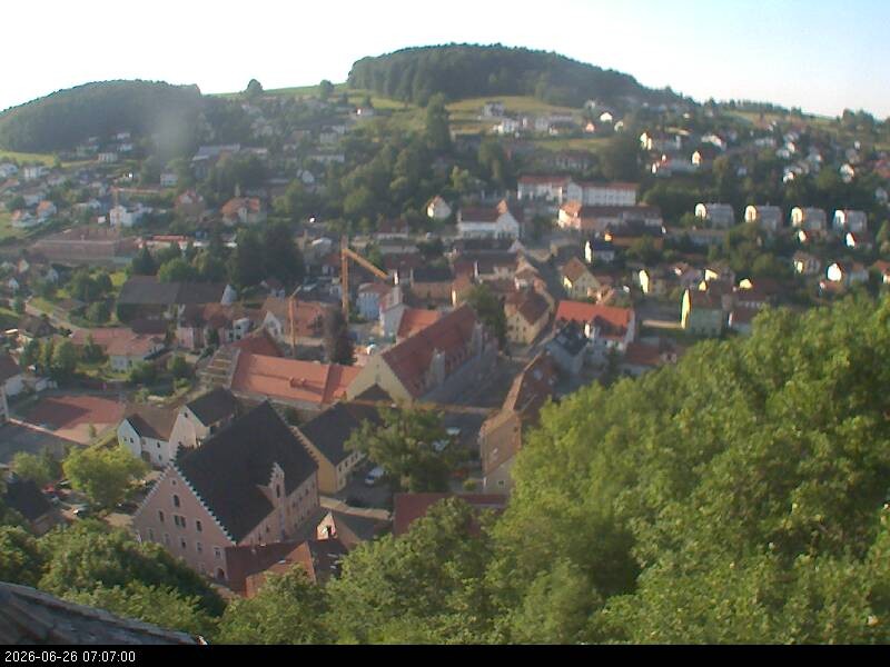 Archiv Foto Webcam Blick auf Falkenstein (Cham)
