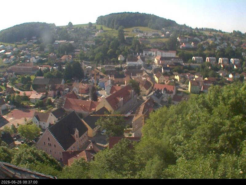 Archiv Foto Webcam Blick auf Falkenstein (Cham)