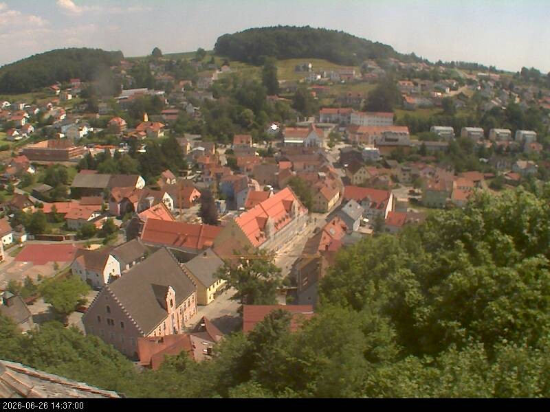 Archiv Foto Webcam Blick auf Falkenstein (Cham)
