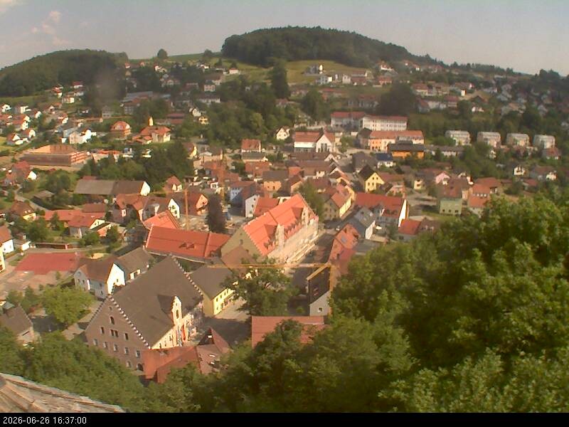 Archiv Foto Webcam Blick auf Falkenstein (Cham)