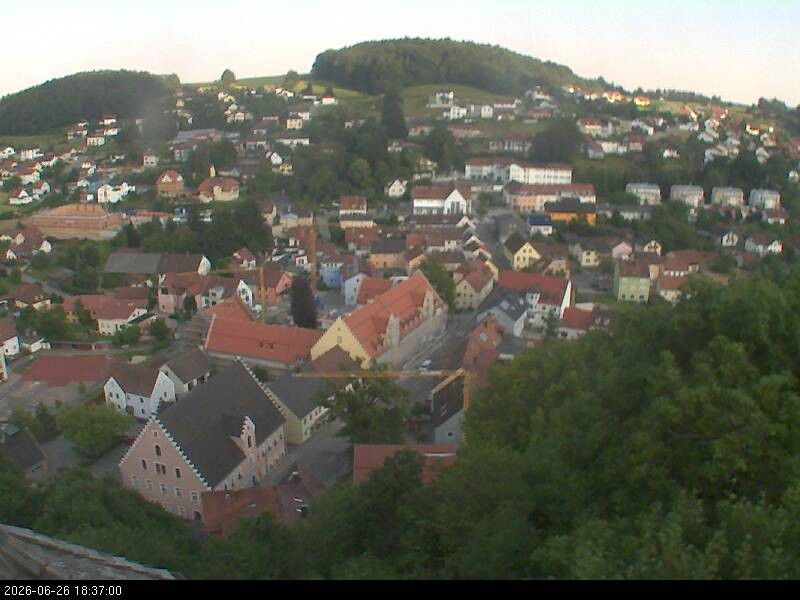 Archiv Foto Webcam Blick auf Falkenstein (Cham)