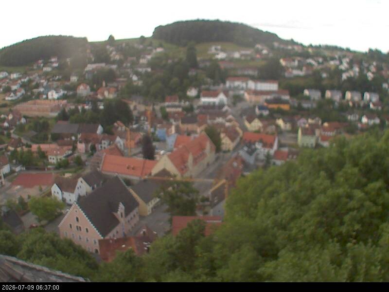 Archiv Foto Webcam Blick auf Falkenstein (Cham)