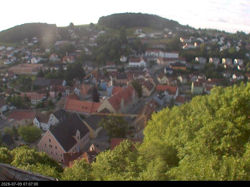 Archiv Foto Webcam Blick auf Falkenstein (Cham)