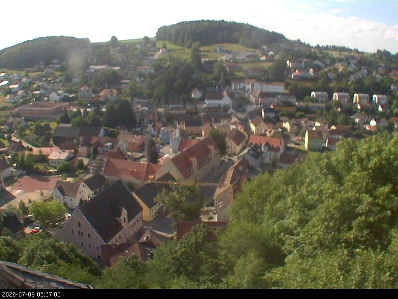 Archiv Foto Webcam Blick auf Falkenstein (Cham)