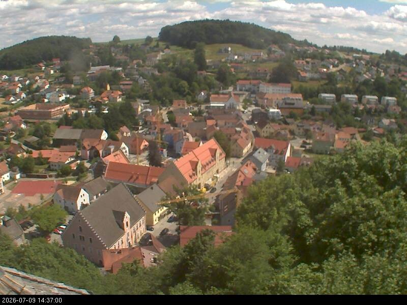 Archiv Foto Webcam Blick auf Falkenstein (Cham)