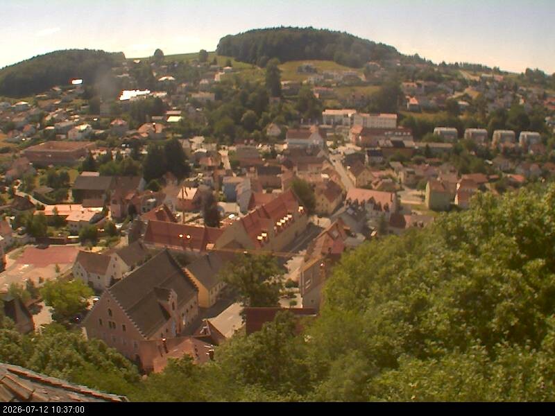 Archiv Foto Webcam Blick auf Falkenstein (Cham)