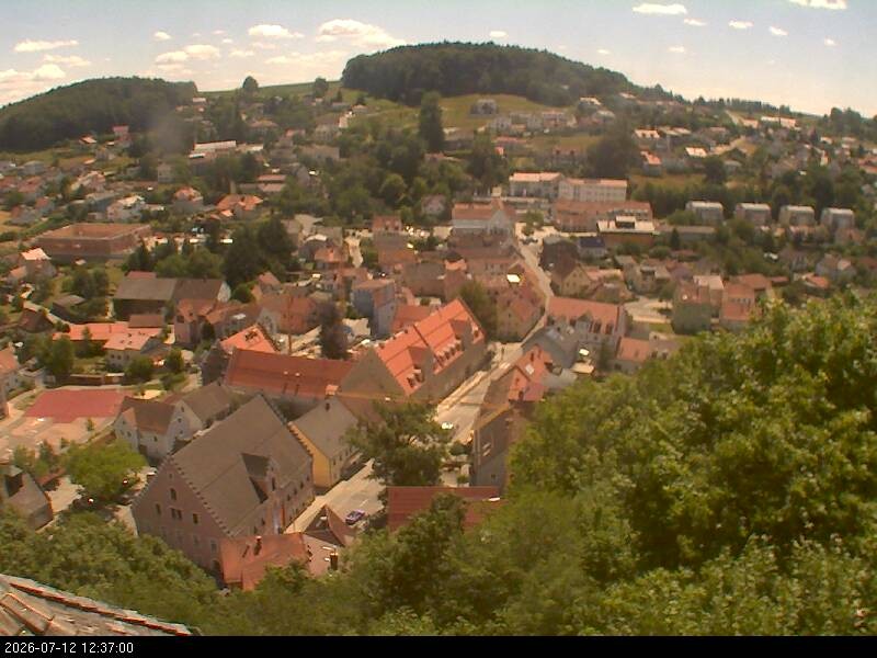 Archiv Foto Webcam Blick auf Falkenstein (Cham)