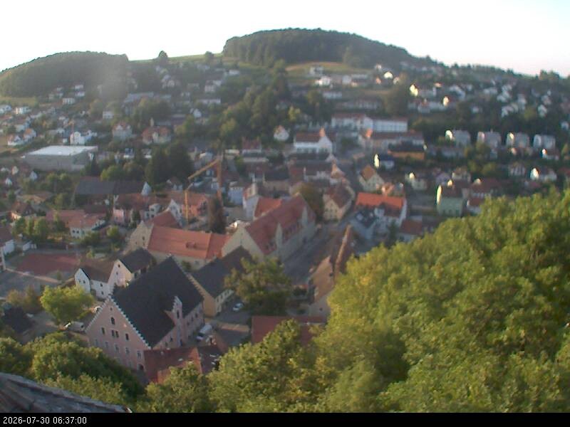 Archiv Foto Webcam Blick auf Falkenstein (Cham)
