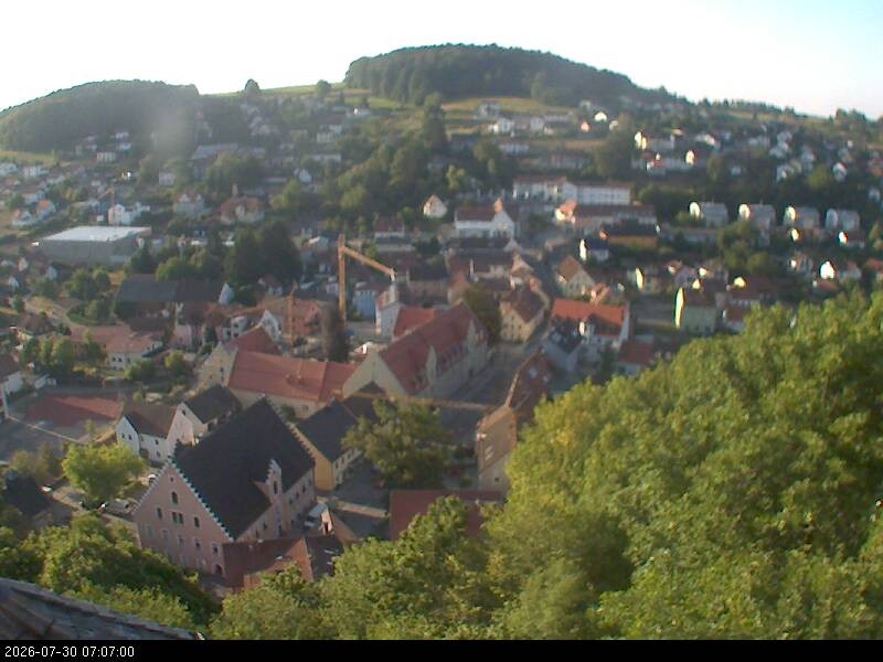 Archiv Foto Webcam Blick auf Falkenstein (Cham)