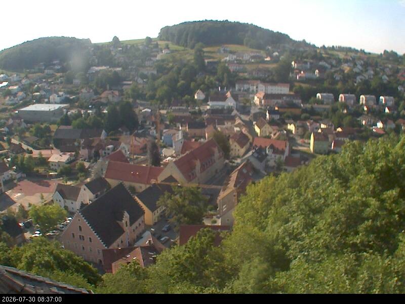 Archiv Foto Webcam Blick auf Falkenstein (Cham)