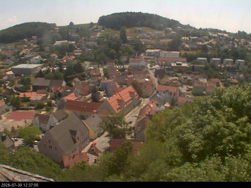Archiv Foto Webcam Blick auf Falkenstein (Cham)