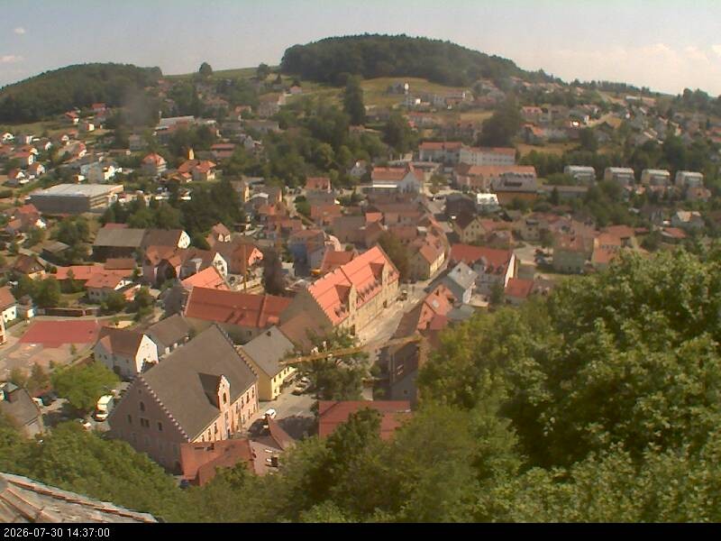 Archiv Foto Webcam Blick auf Falkenstein (Cham)