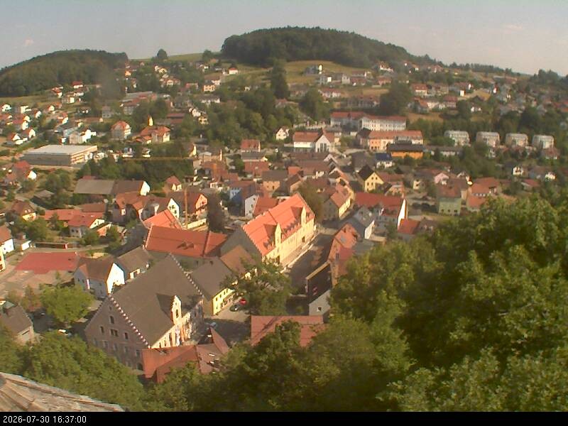 Archiv Foto Webcam Blick auf Falkenstein (Cham)