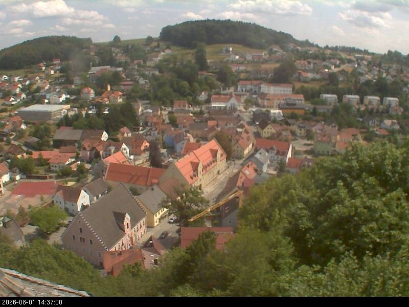 Archiv Foto Webcam Blick auf Falkenstein (Cham)
