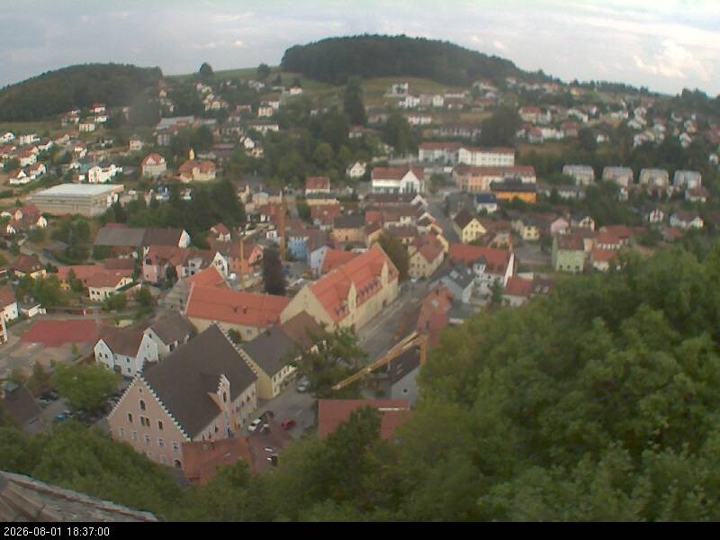 Archiv Foto Webcam Blick auf Falkenstein (Cham)