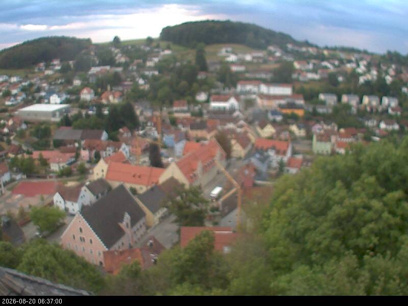 Archiv Foto Webcam Blick auf Falkenstein (Cham)