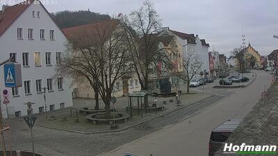 Archived image Webcam Bogen in Lower Bavaria - village square