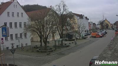 Archived image Webcam Bogen in Lower Bavaria - village square