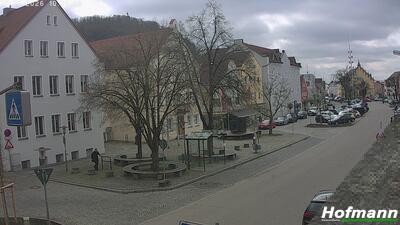 Archived image Webcam Bogen in Lower Bavaria - village square