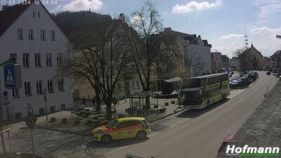 Archived image Webcam Bogen in Lower Bavaria - village square