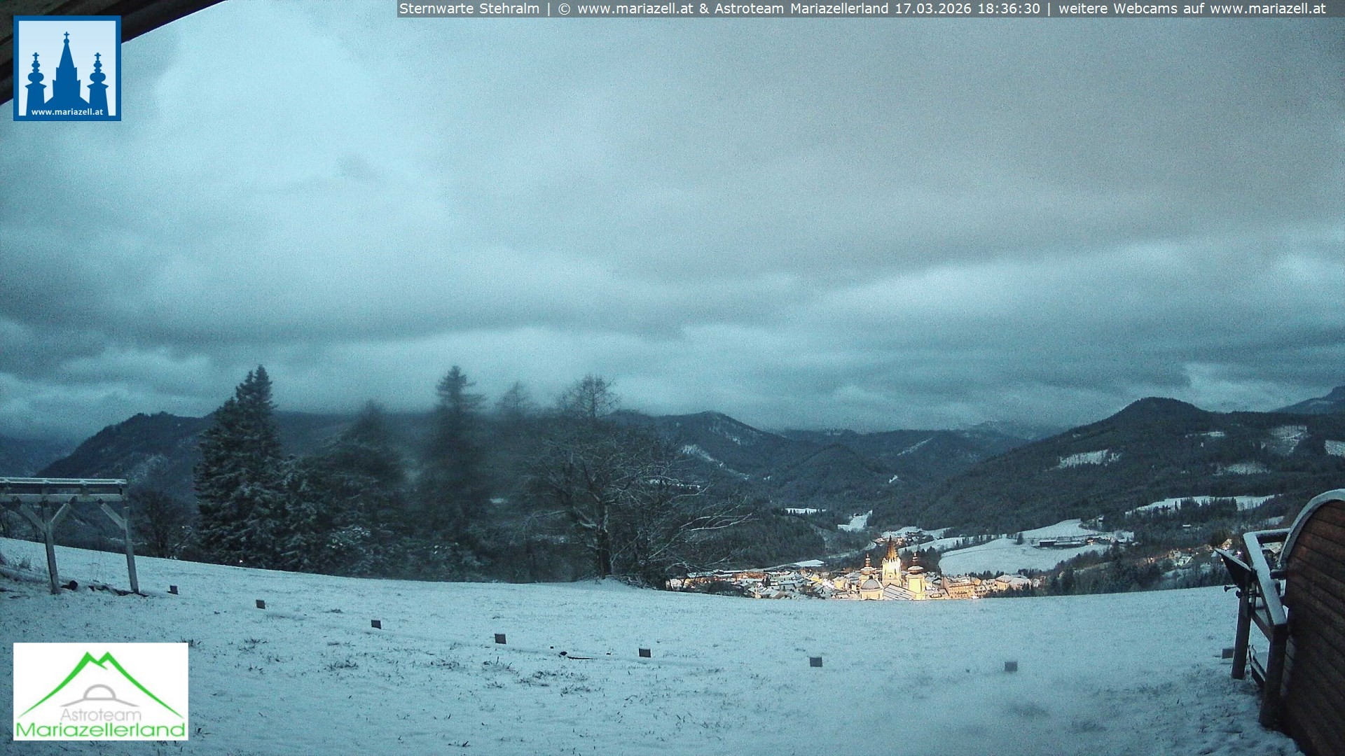 Archived image Webcam Observatory Stehralm near Mariazell