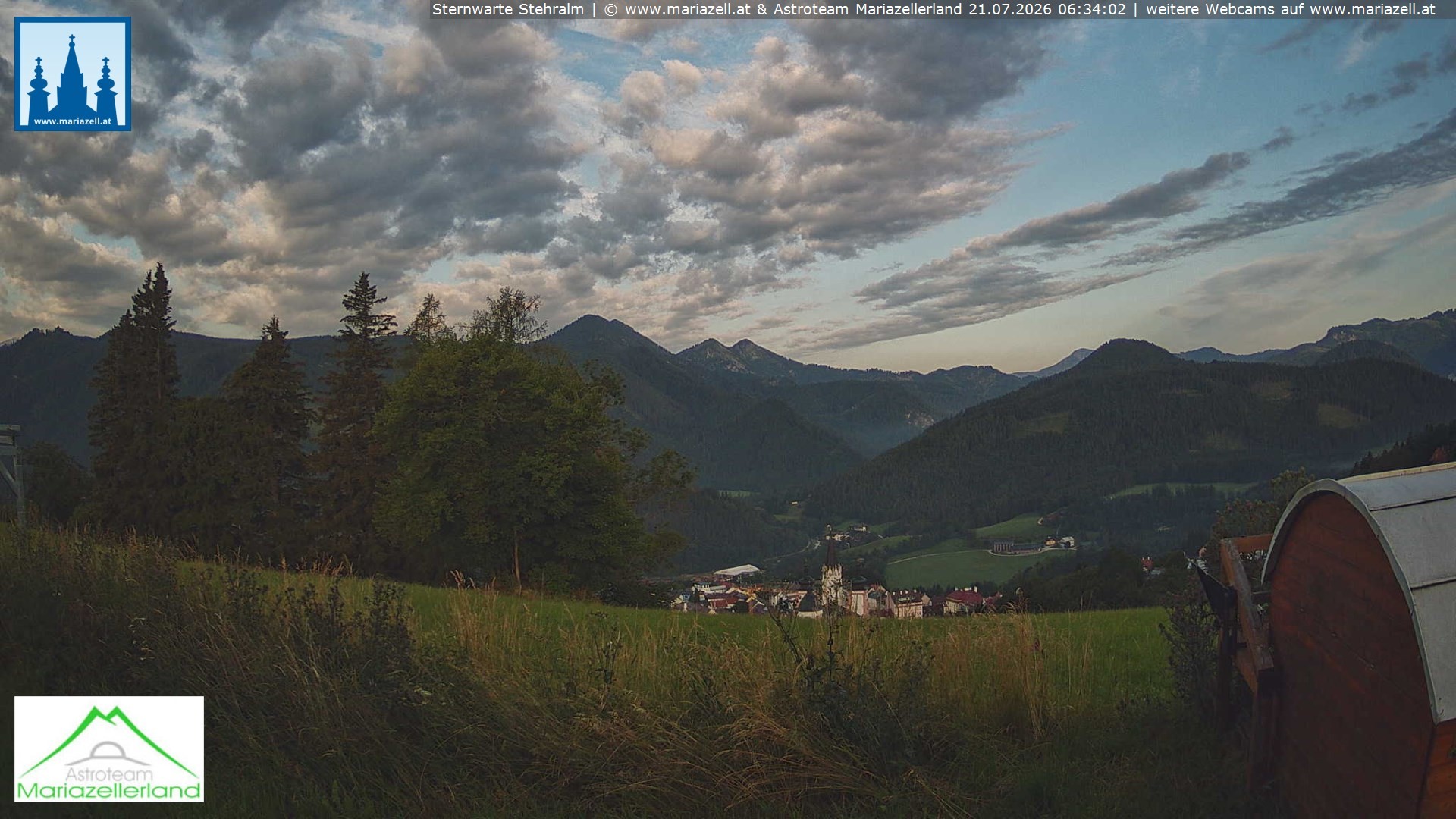 Archiv Foto Webcam Sternwarte Stehralm Mariazell