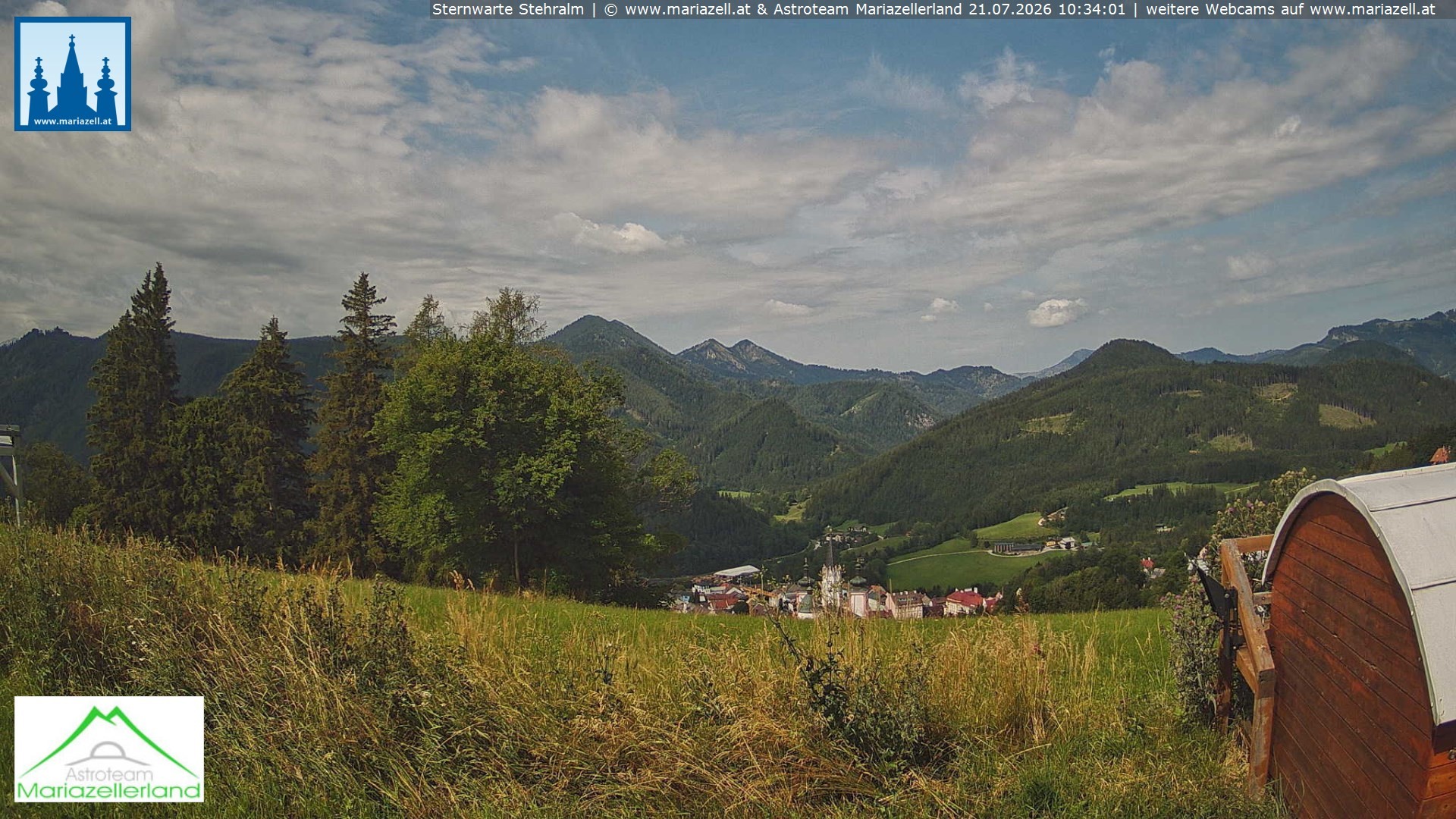 Archiv Foto Webcam Sternwarte Stehralm Mariazell