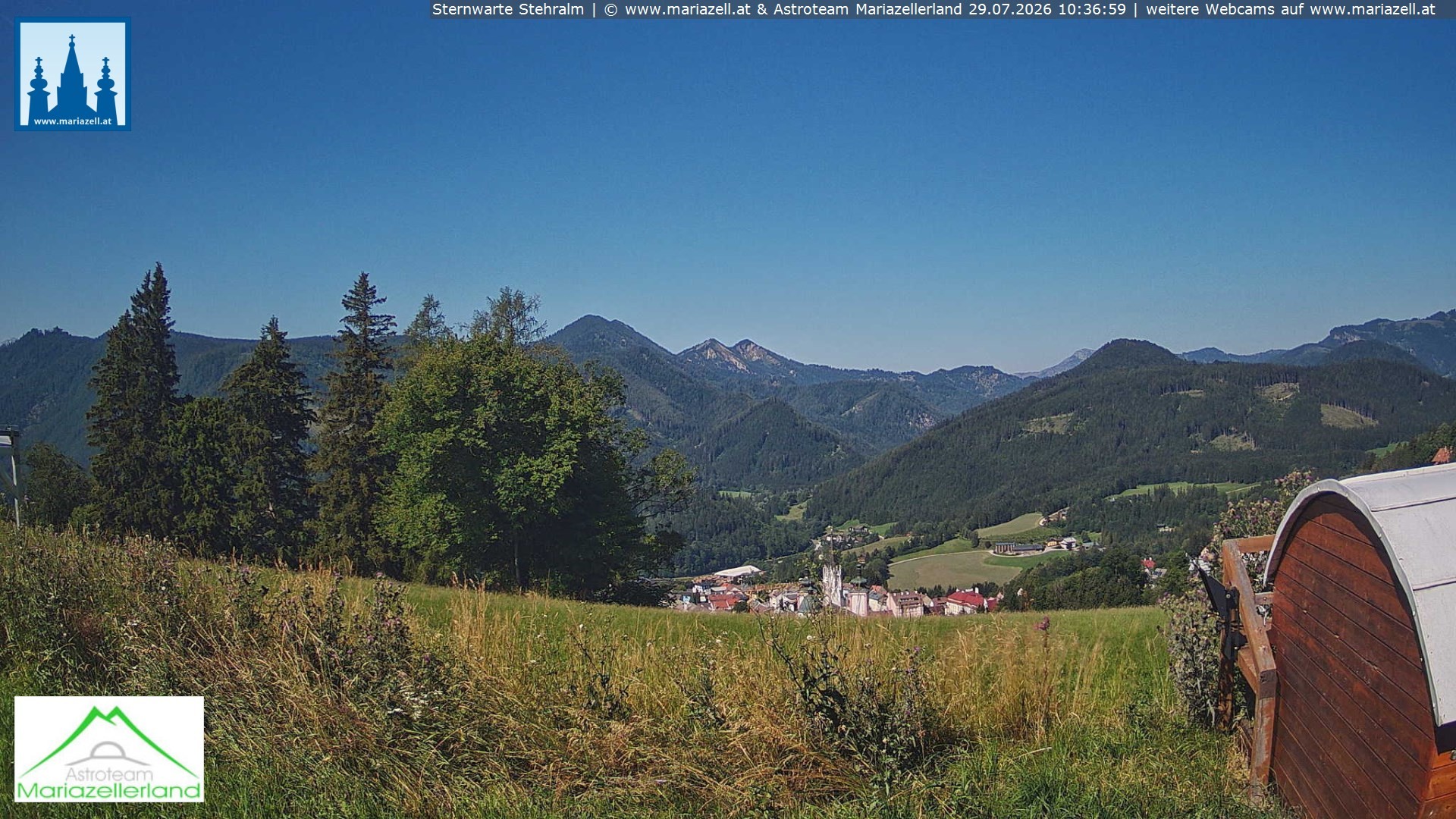 Archiv Foto Webcam Sternwarte Stehralm Mariazell