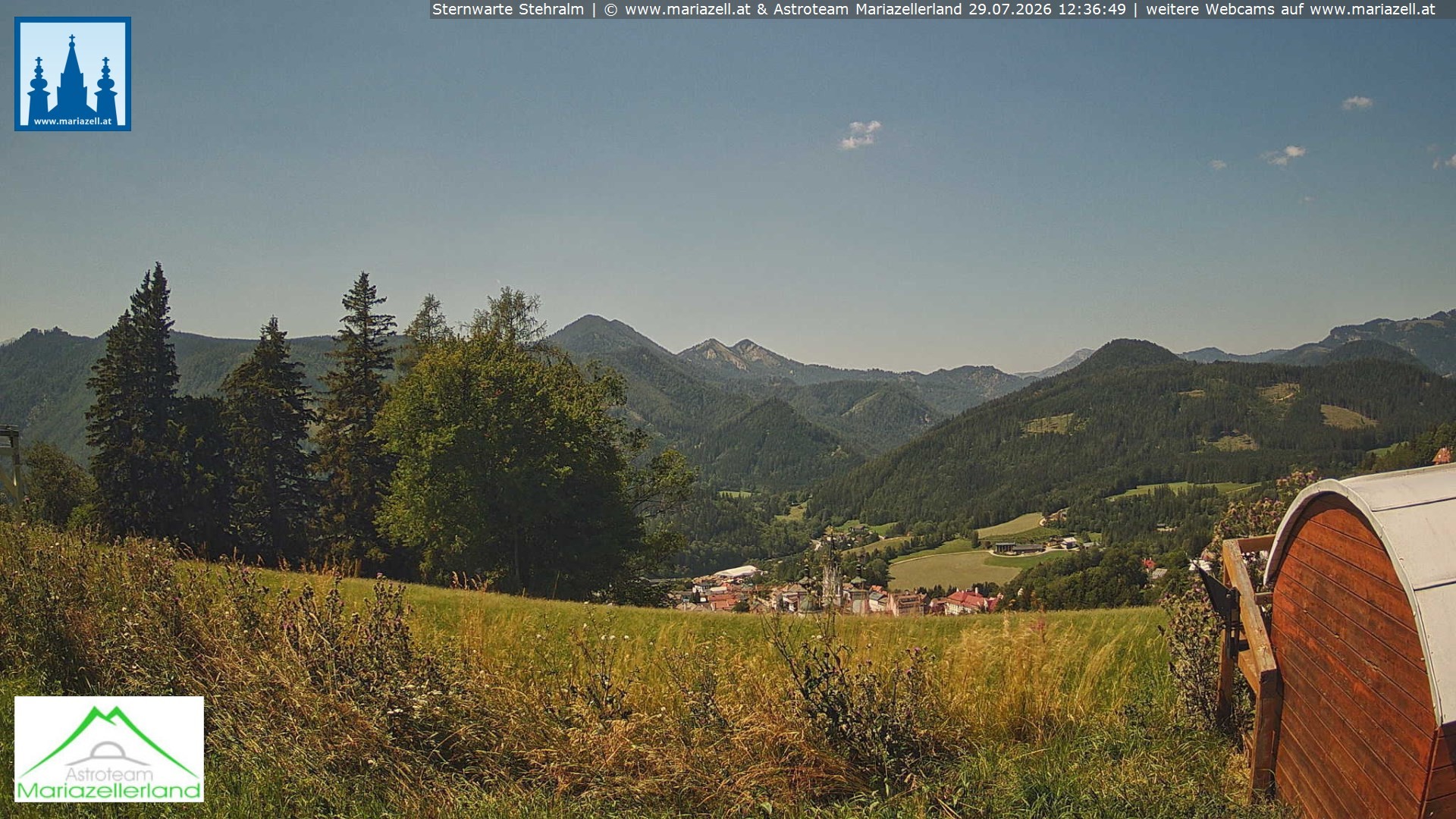 Archiv Foto Webcam Sternwarte Stehralm Mariazell