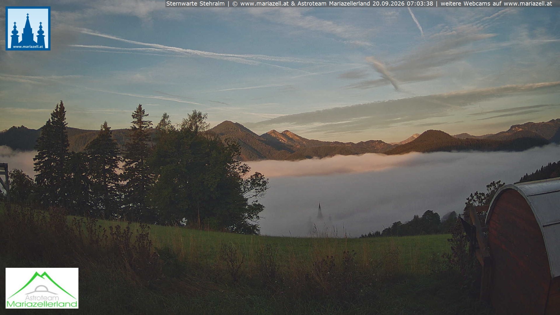 Archiv Foto Webcam Sternwarte Stehralm Mariazell