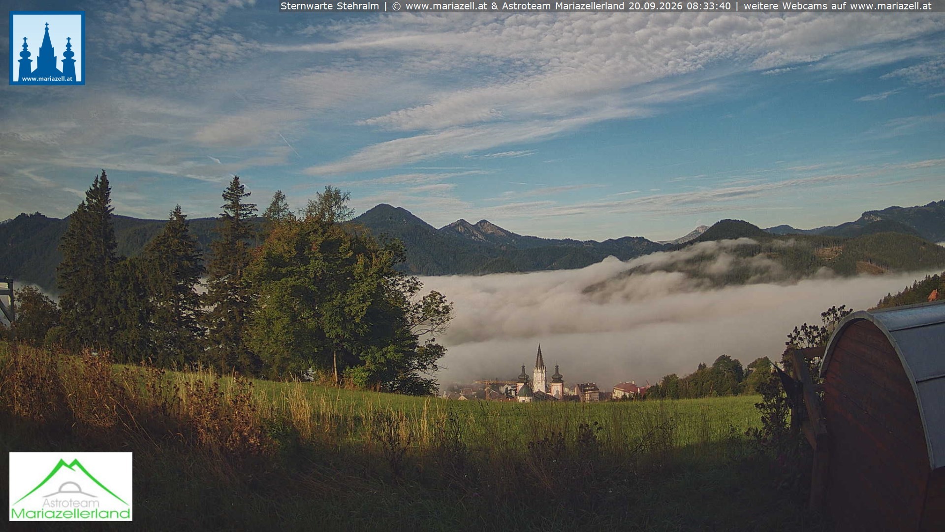 Archiv Foto Webcam Sternwarte Stehralm Mariazell