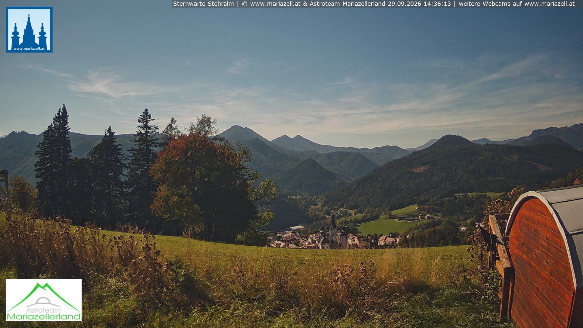 Archiv Foto Webcam Sternwarte Stehralm Mariazell