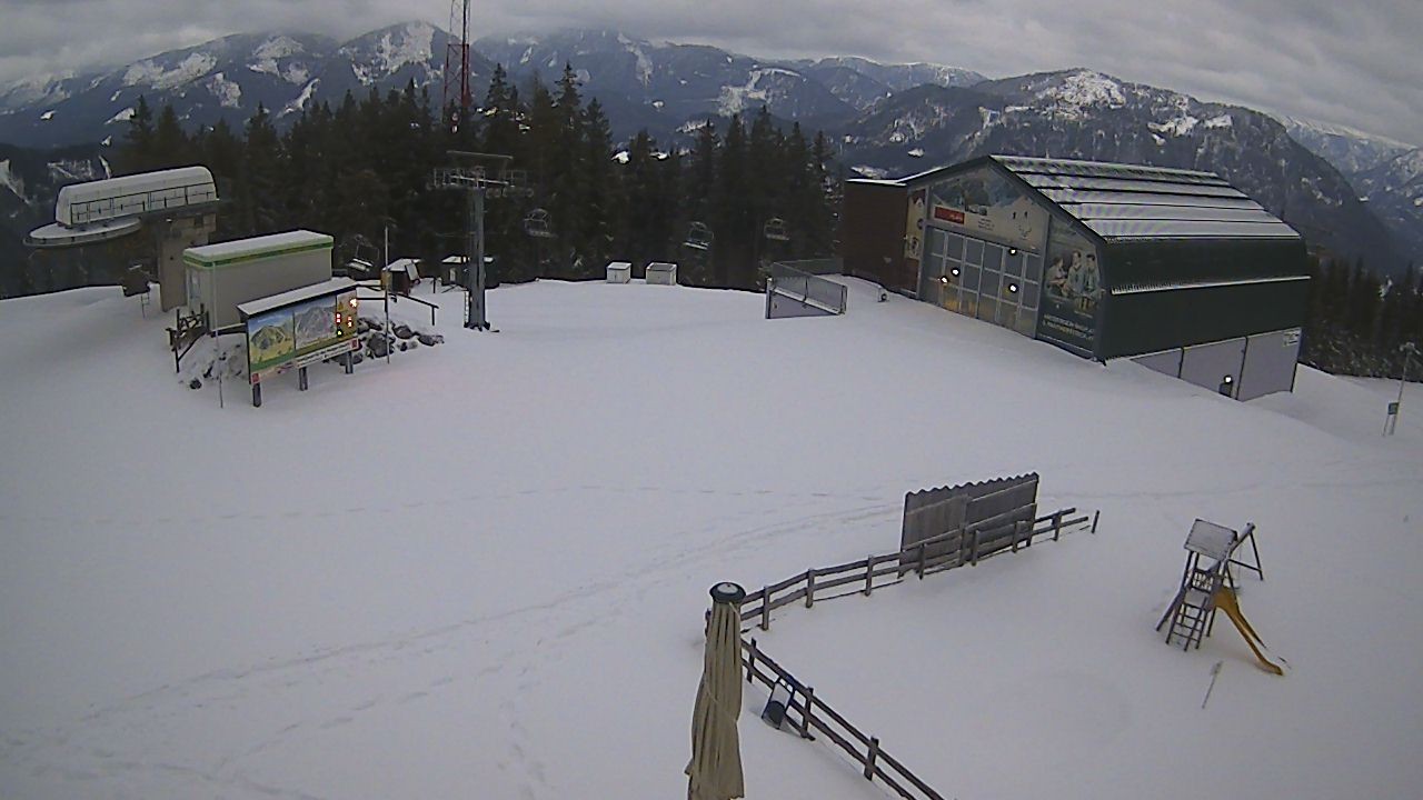 Archiv Foto Webcam Bürgeralpe Mariazell Bergstation