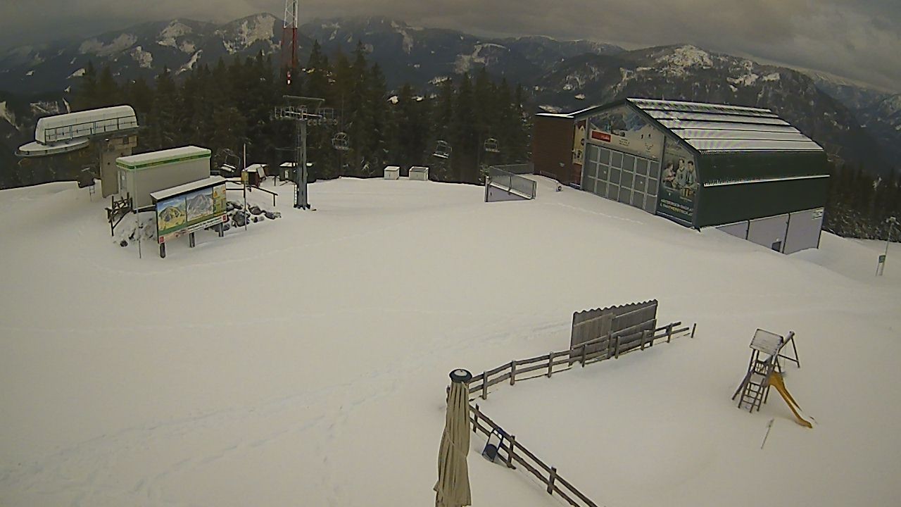 Archiv Foto Webcam Bürgeralpe Mariazell Bergstation