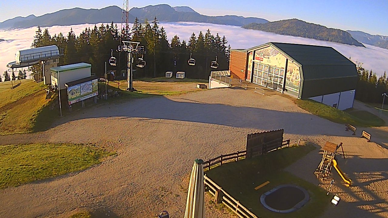 Archived image Webcam Bürgeralpe Mariazell top station