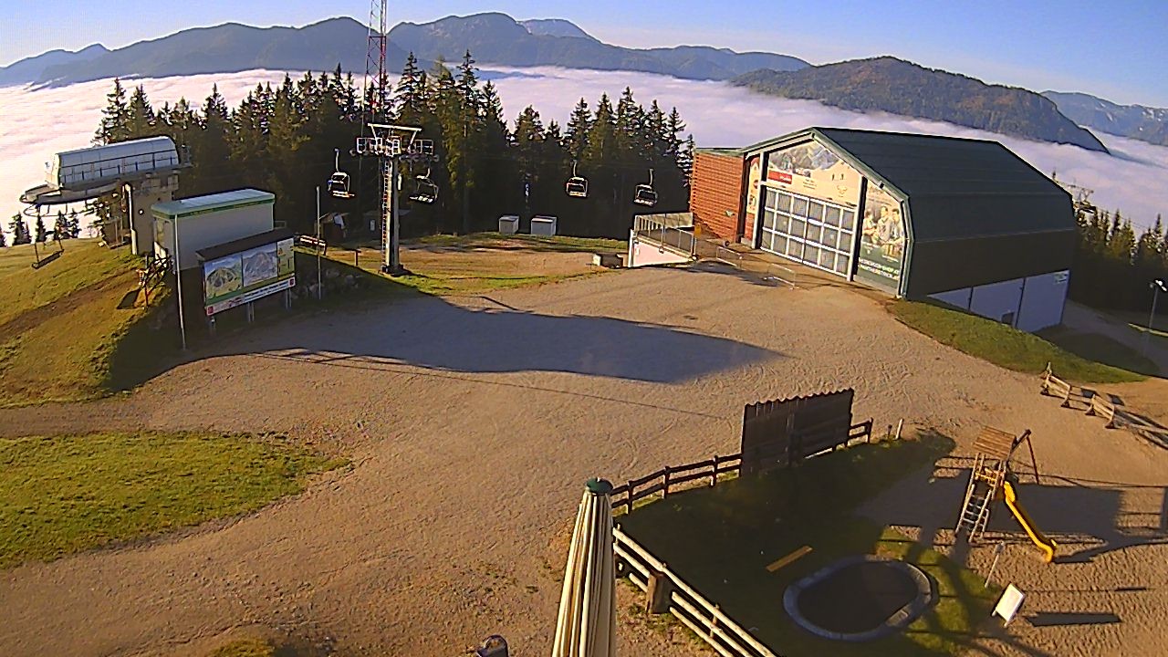 Archived image Webcam Bürgeralpe Mariazell top station