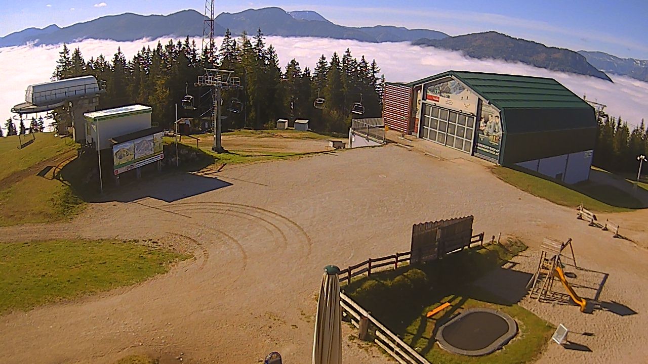 Archived image Webcam Bürgeralpe Mariazell top station