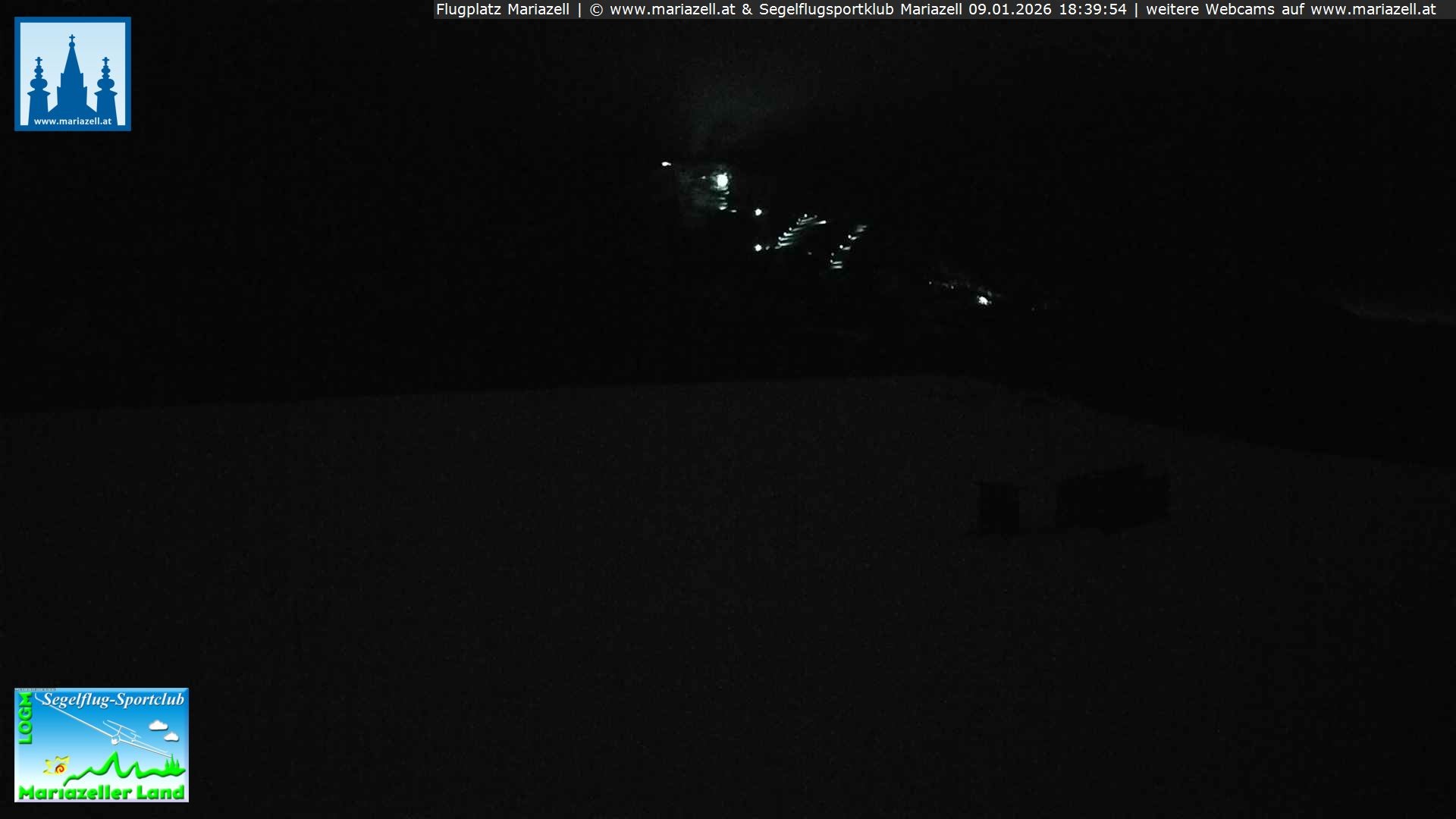 Archiv Foto Webcam Flugplatz Mariazell Blick Richtung Nordwesten