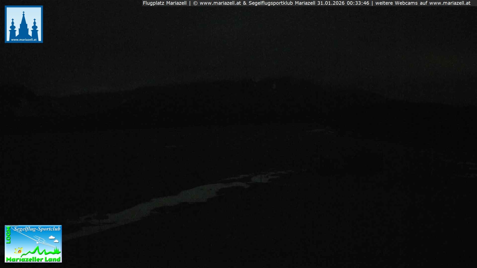 Archiv Foto Webcam Flugplatz Mariazell Blick Richtung Nordwesten