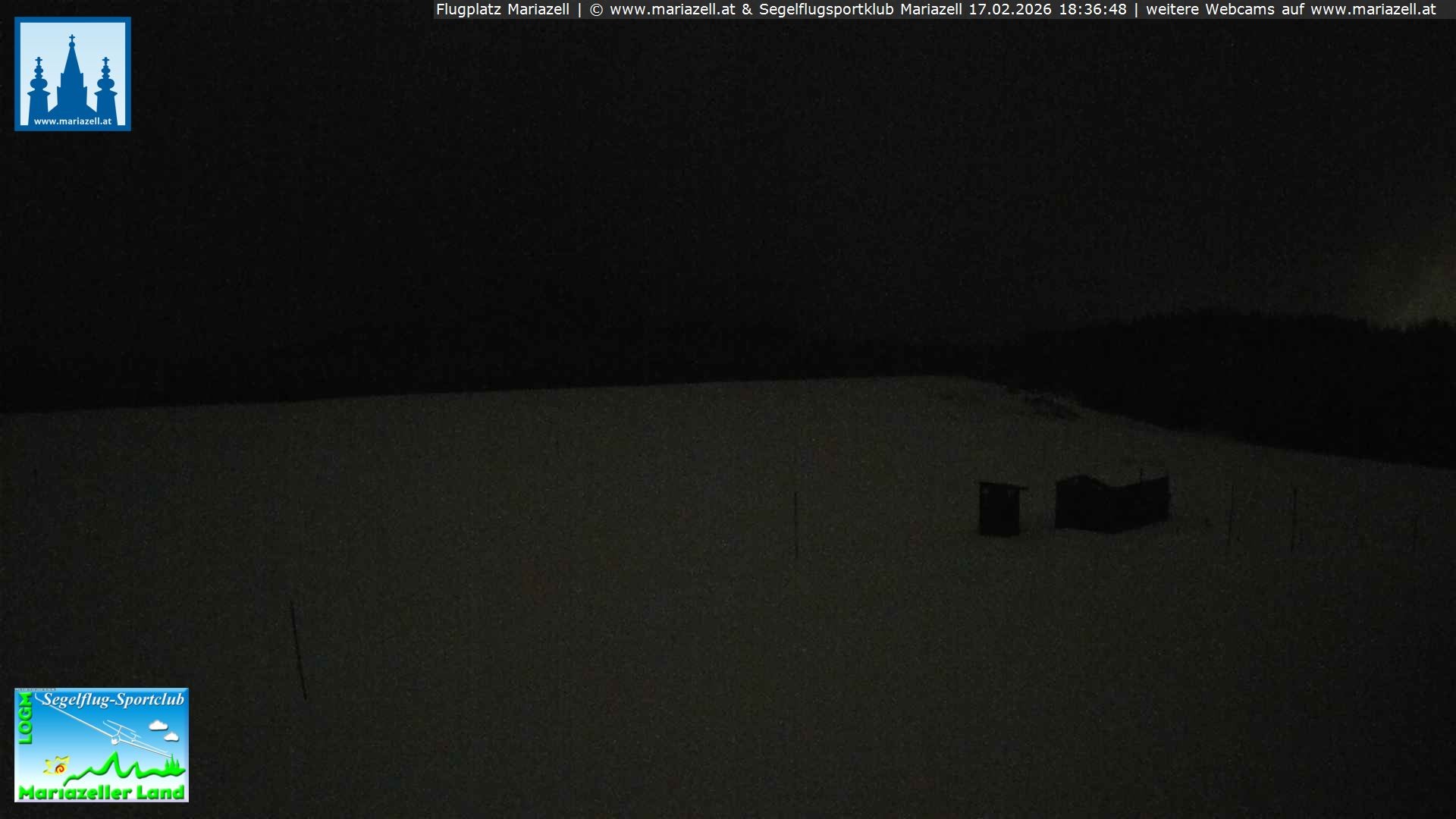 Archiv Foto Webcam Flugplatz Mariazell Blick Richtung Nordwesten