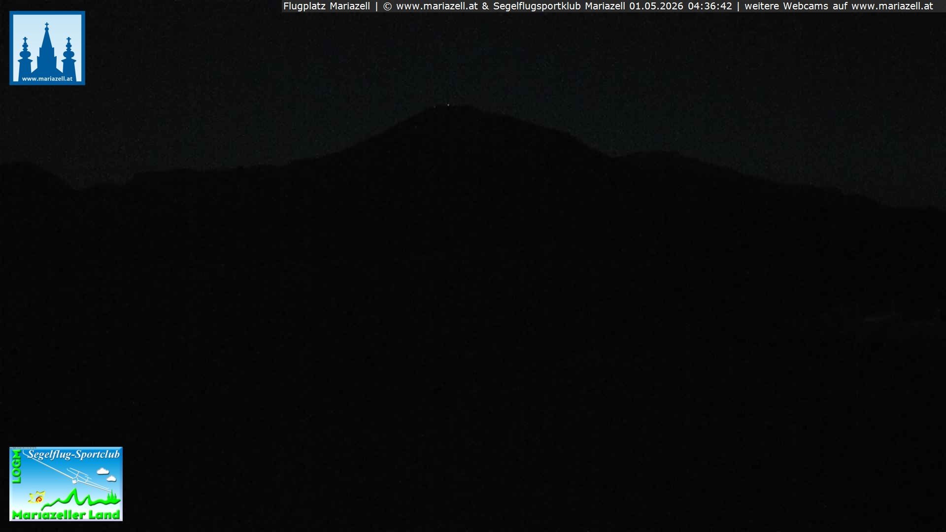 Archiv Foto Webcam Flugplatz Mariazell Blick Richtung Nordwesten