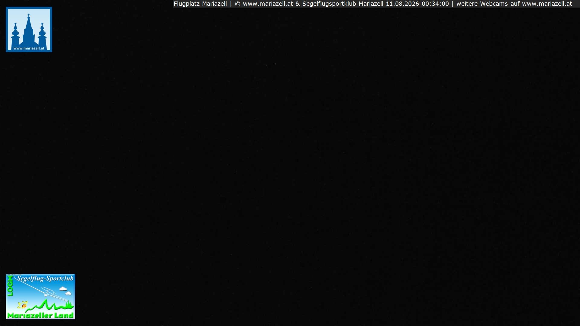 Archiv Foto Webcam Flugplatz Mariazell Blick Richtung Nordwesten